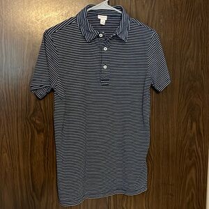 Merona mens polo, small, blue with white stripes